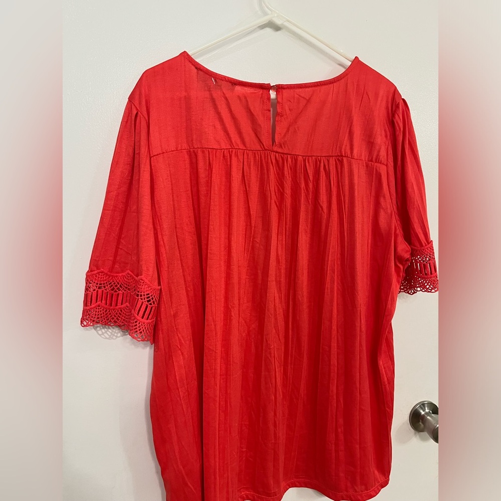 80 Park Crochet Trim Women's Top, size 2X, new - Picture 7 of 8